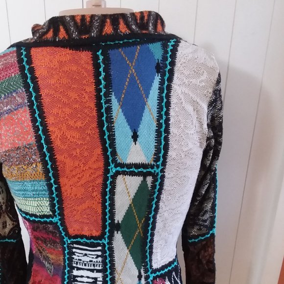 Anthropologie Cecelia Prado Colorful Cardigan Sweater size Small - Picture 8 of 9